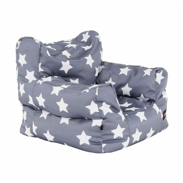 Sedací vak Buff Beauty (šedá + bílá)