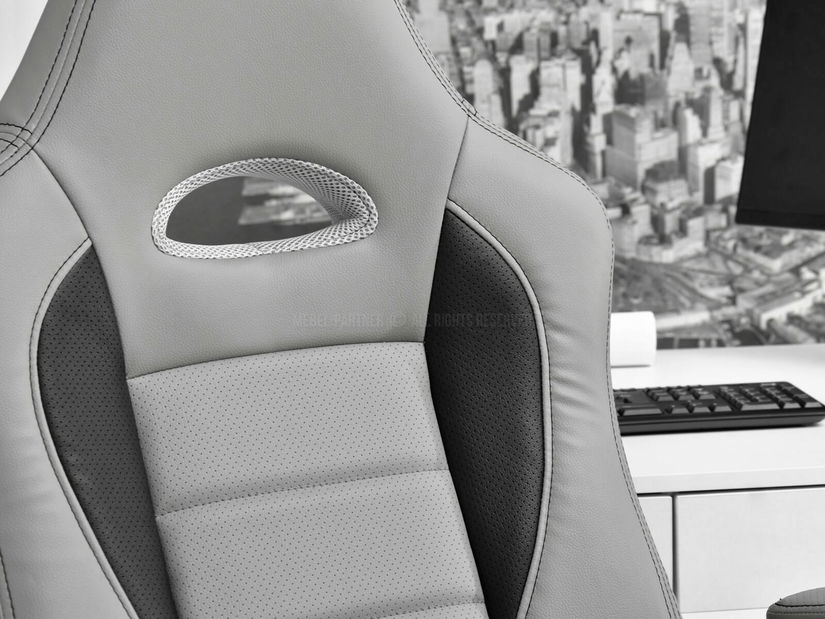 Herní židle Race (šedá)