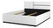 Manželská postel 160 cm Crossroad S31 (bílá + černá)