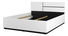 Manželská postel 160 cm Crossroad S31 (bílá + černá)