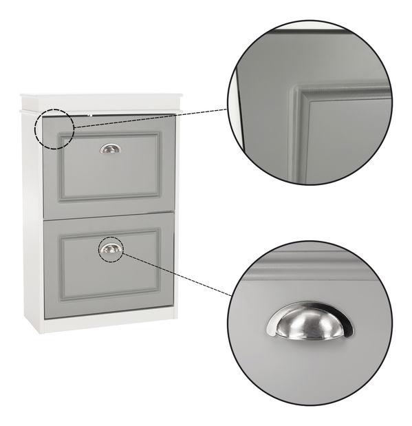 Botník Epery TYP 1 (bílá + šedá)