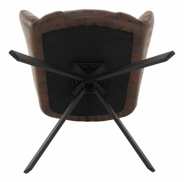 Dizajnové křeslo Komand (hnědá)