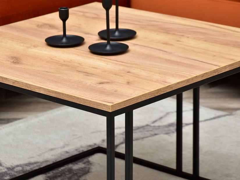 Konferenční stolek Destapamos (zlatá + černá)