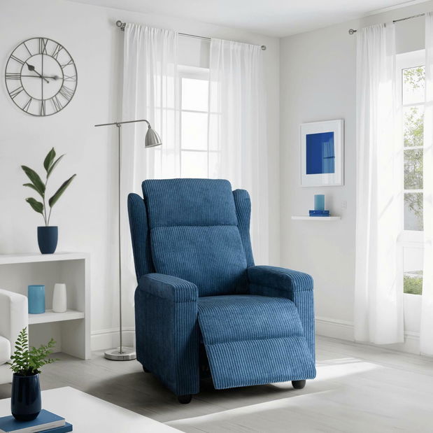 Polohovací křeslo Suplicios (námořnická modrá)