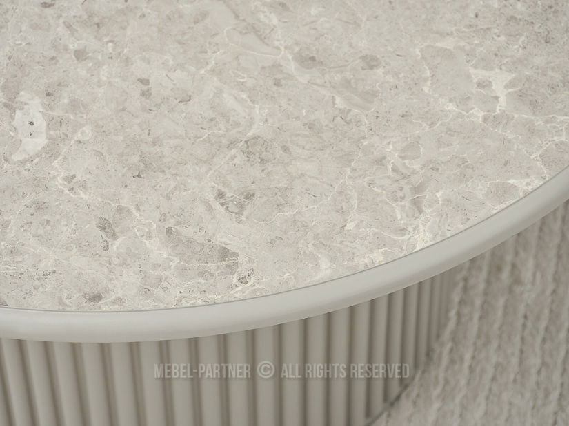 Konferenční stolek Dolfy (šedý mramor + šedá)