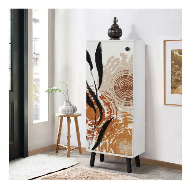 Botník (skříňka na boty) Beside 39 (bílá + černá)