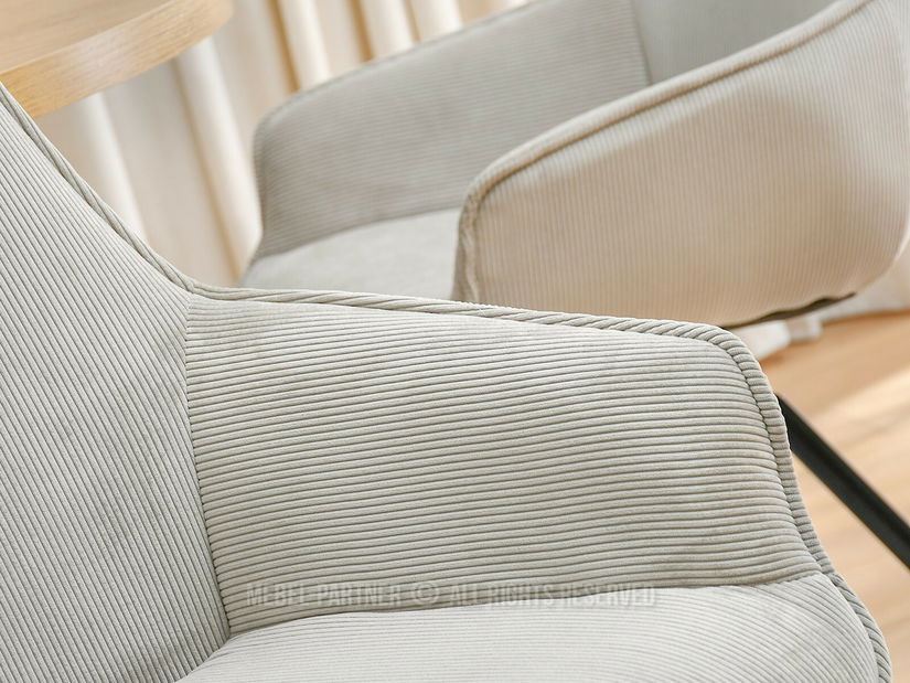 Židle Liam (světlobéžová + černá)