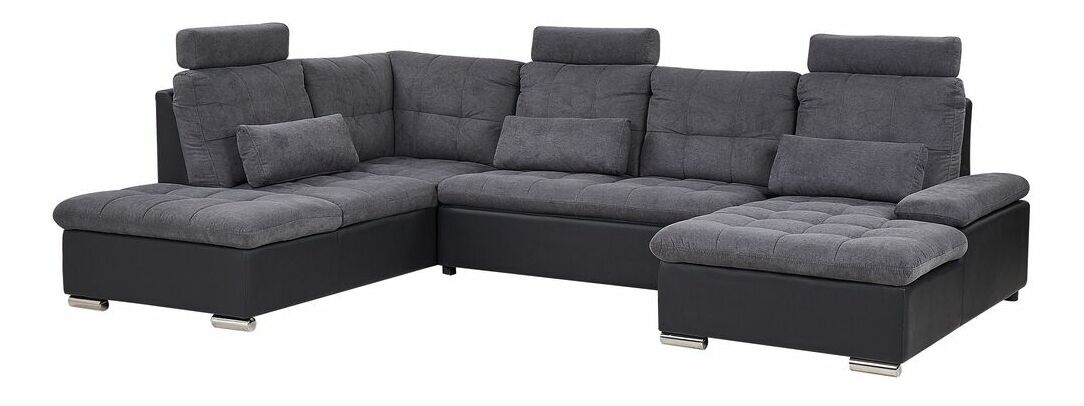 Rohová sedací souprava U HALIUS (šedá)