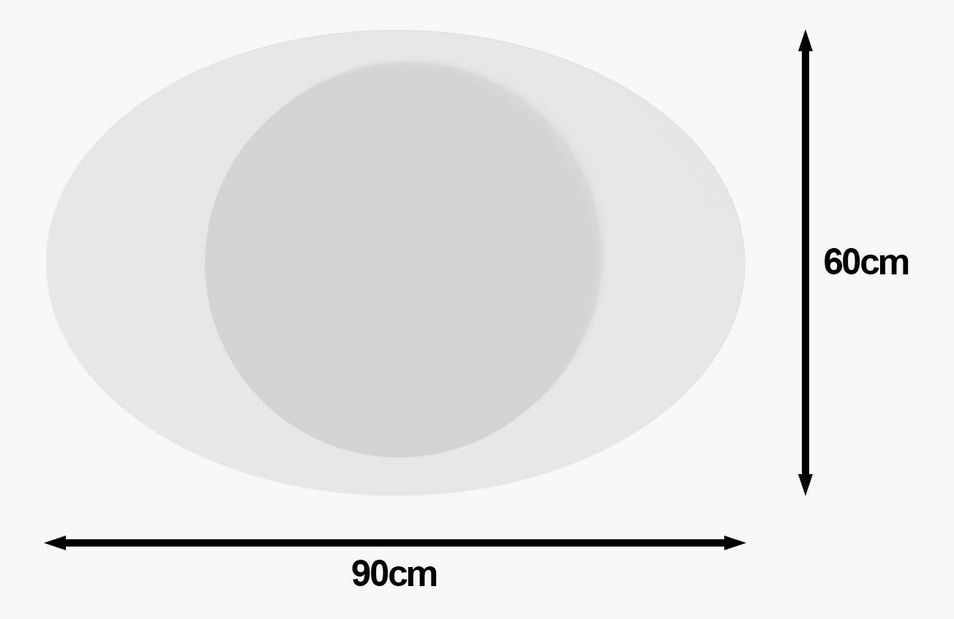 Zrcadlo Oblisimo (bílá)