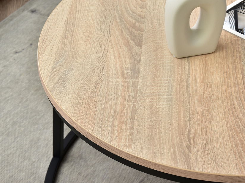 Set 2 konferenčních stolků Novedosa (černá)