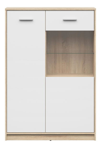  Vitrína BRW Nepo Plus 24 (dub sodoma + bílá)