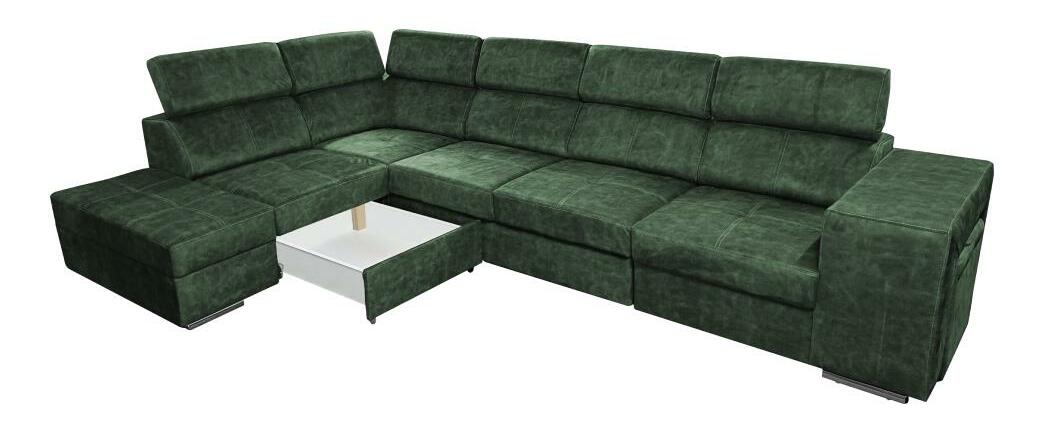 Rohová sedací souprava Maiga BIG (smaragdová) (L)