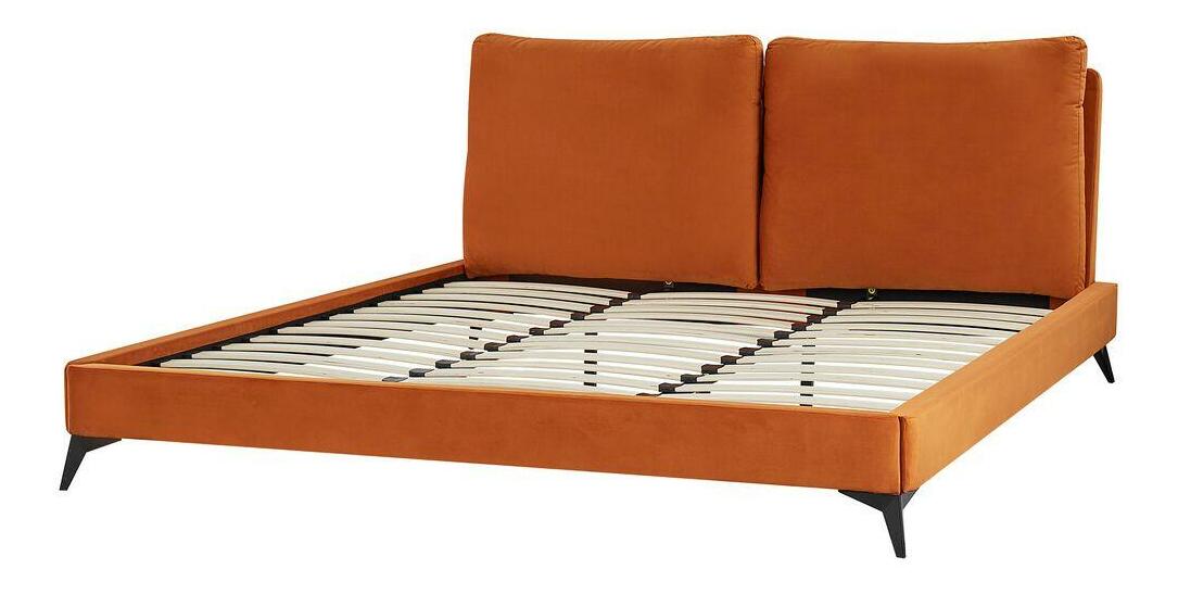 Manželská postel 180 cm Mellody (oranžová)