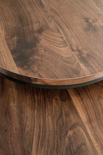 Set 2 ks. konferenčních stolků Owen (ořech+ černá)