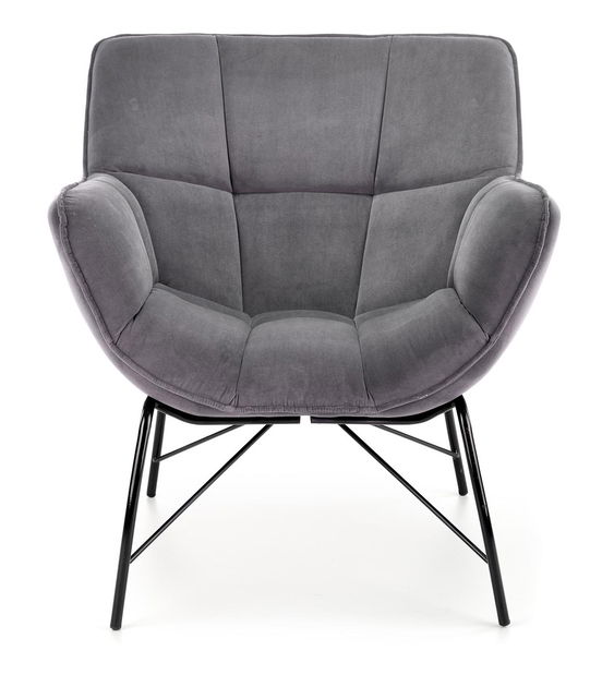 Křeslo Betali (šedá + černá)