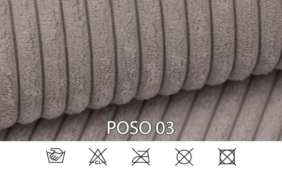 Rohová sedací souprava Goofy (P) (tmavobéžová)