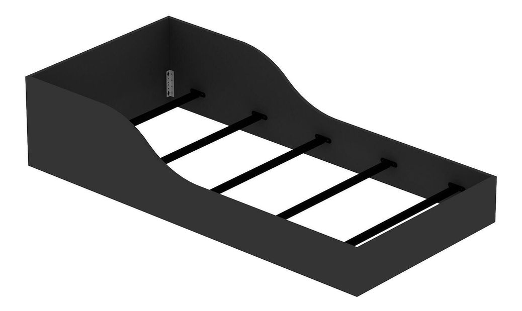 Jednolůžková postel Orya (antracit)