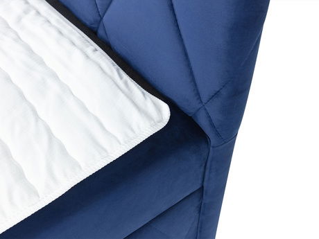 Manželská postel 160 cm Tebsano (světle šedá) (s roštem a matrací) (s úl. prostorem)