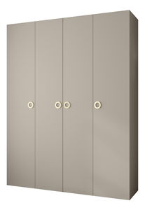 Šatní skříň 190 cm Carmela 40-1 (kašmír + zlatá)