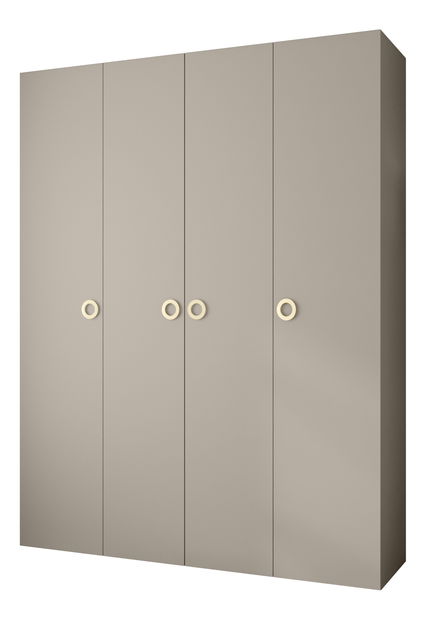 Šatní skříň 190 cm Carmela 40-1 (kašmír + zlatá)