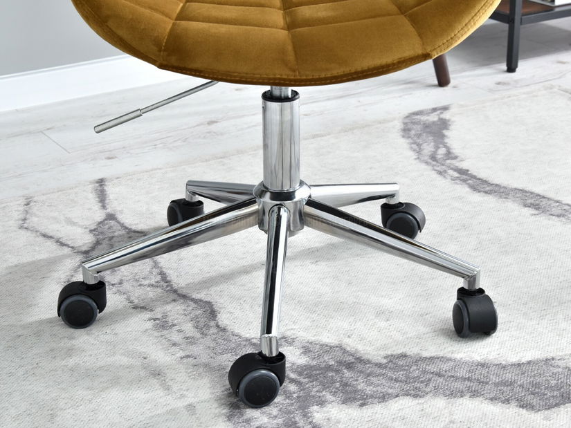 Židle Eleanor (zlatá + chromová)