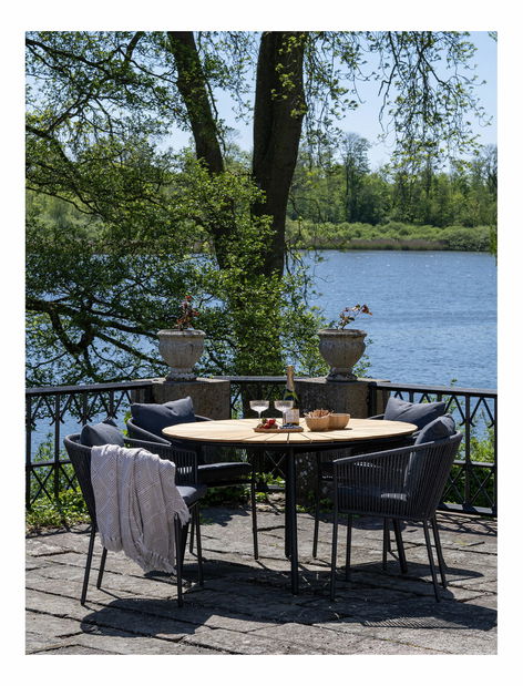 Zahradní židle Seravina (tmavě šedá)