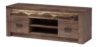 TV stolek/skříňka Indie 09 (s LED osvětlením) (jasan tmavý)