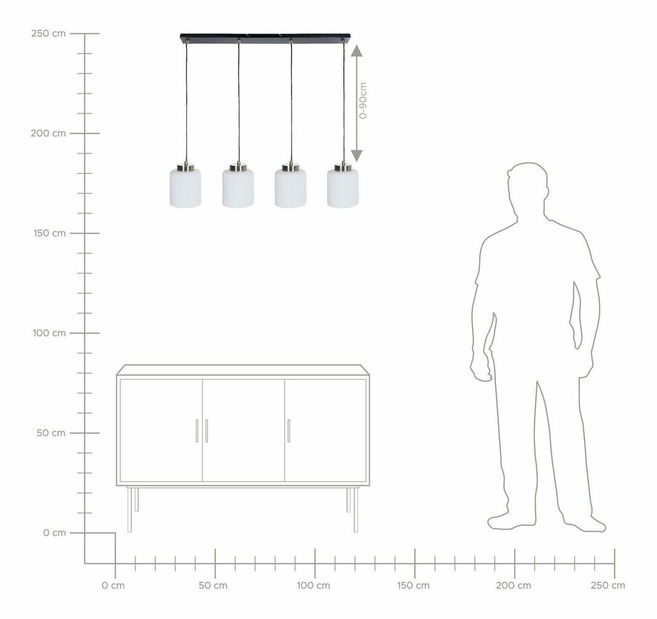 Závěsné svítidlo Chilly (černá)
