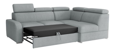 Rohová sedačka Lyseri 2rRLXp (světlohnědá) (s úl. prostorem) (P)