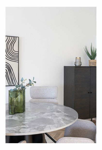 Jídelní stůl Biamira 2 (šedá + černá)