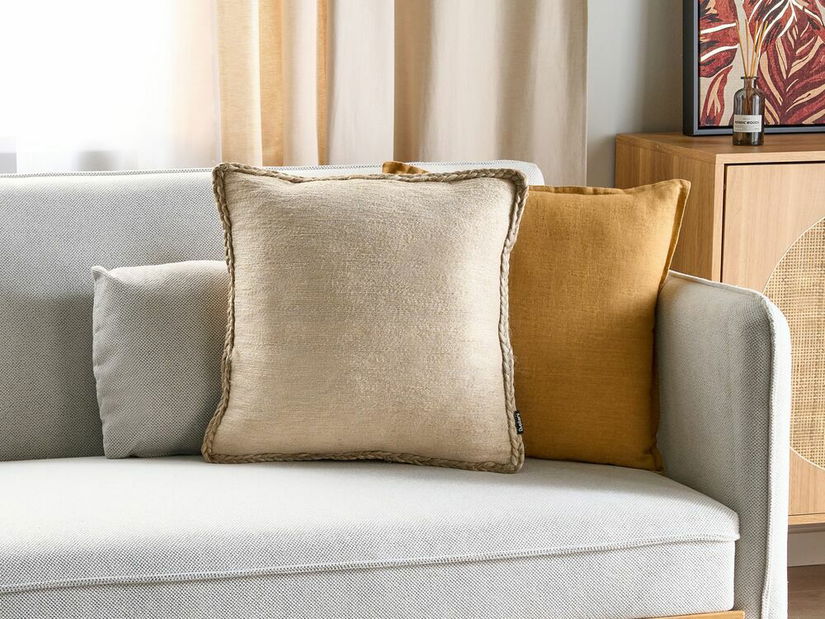 Ozdobný polštář 45 x 45 cm Elliot (béžová)