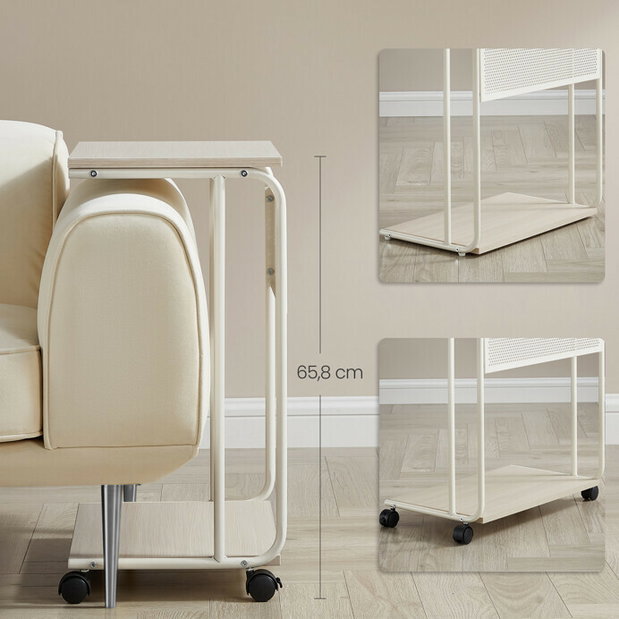 Příruční stolek Cremrola (béžová)