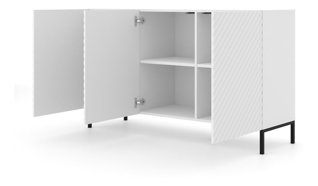 Skříňka Surfy 3D (bílá + černá)