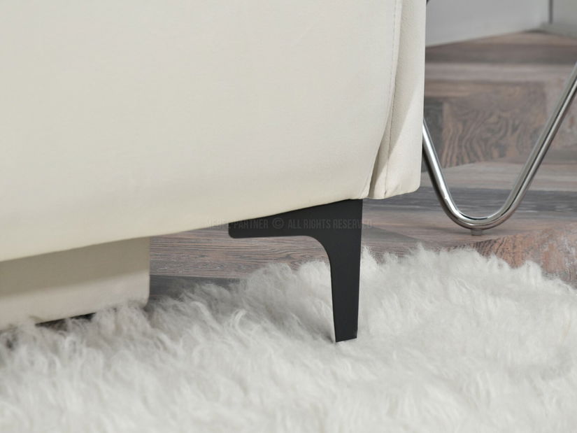 Pohovka dvousedačka Mastil (krémová + černá)