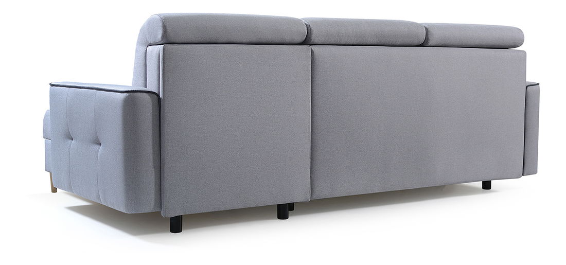 Rohová sedačka Hosta (světle šedá + tmavě šedá) (P)