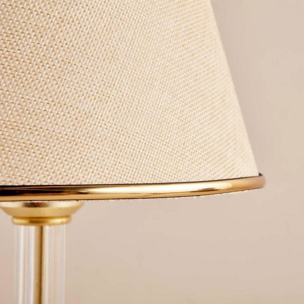 Stolní lampa Elegarto 1 (béžová + zlatá)
