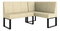 Rohová lavice Bernio 130x170 (krémová) (P)