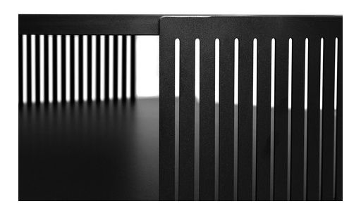 Konferenční stolek Zentono (černá + ořechový tabák)