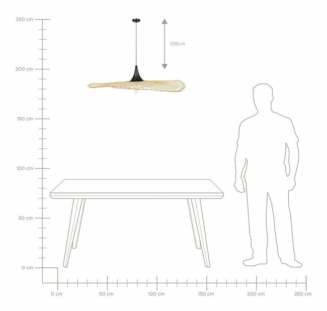 Závěsné svítidlo Frederik (světlé dřevo)