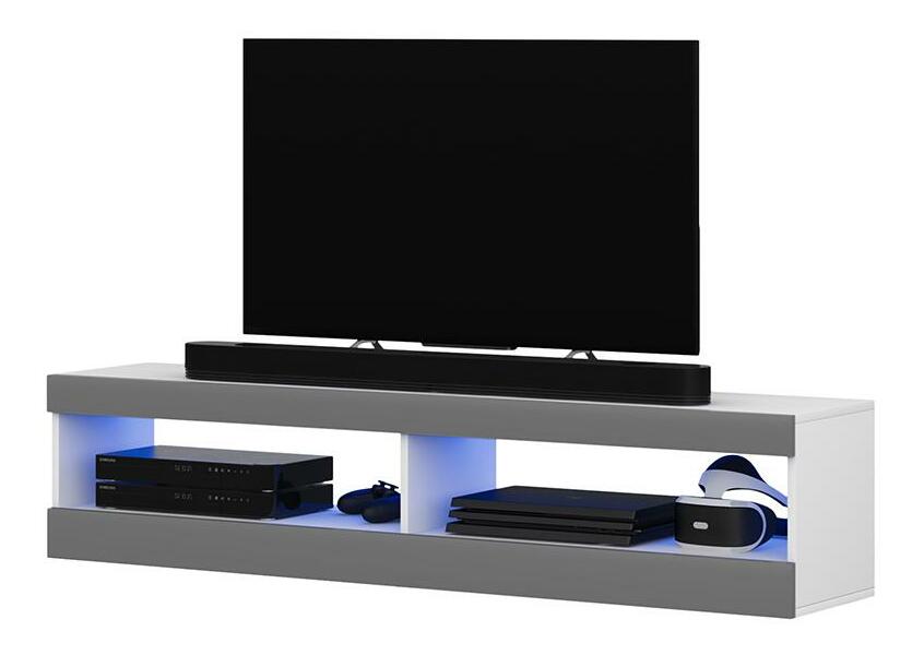 TV skříňka/stolek Violett 100 (s osvětlením) (bílá)