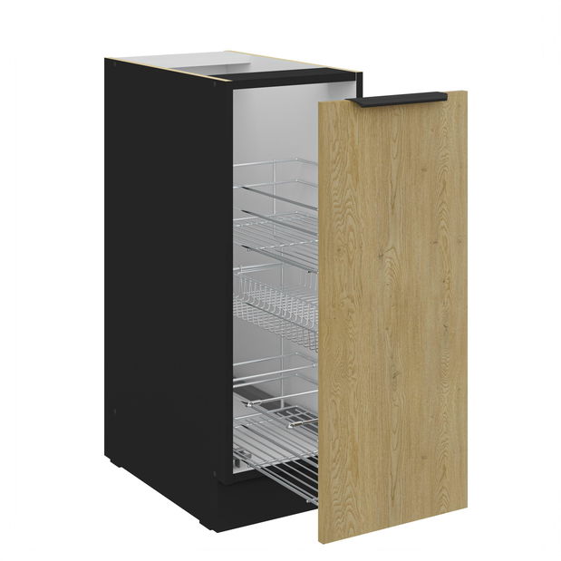 Dolní kuchyňská skříňka Carminia 30 D CARGO BB (dub cremona + černá)