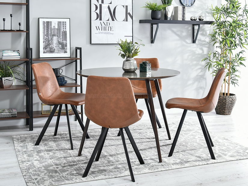 Židle Petra (hnědá + černá)