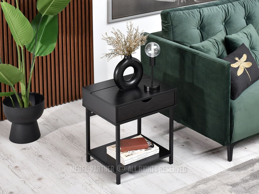 Noční stolek Emmo (černá)