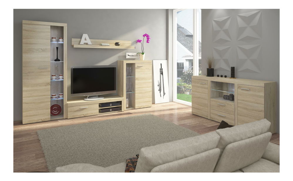 Obývací pokoj Rudby 1 (dub sonoma)