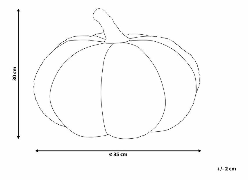 Ozdobný polštář ⌀ 28 cm Munchi (oranžová)