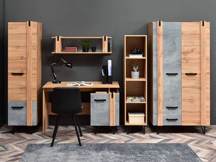 Obývací stěna Subrayado 04 (dub + černá)