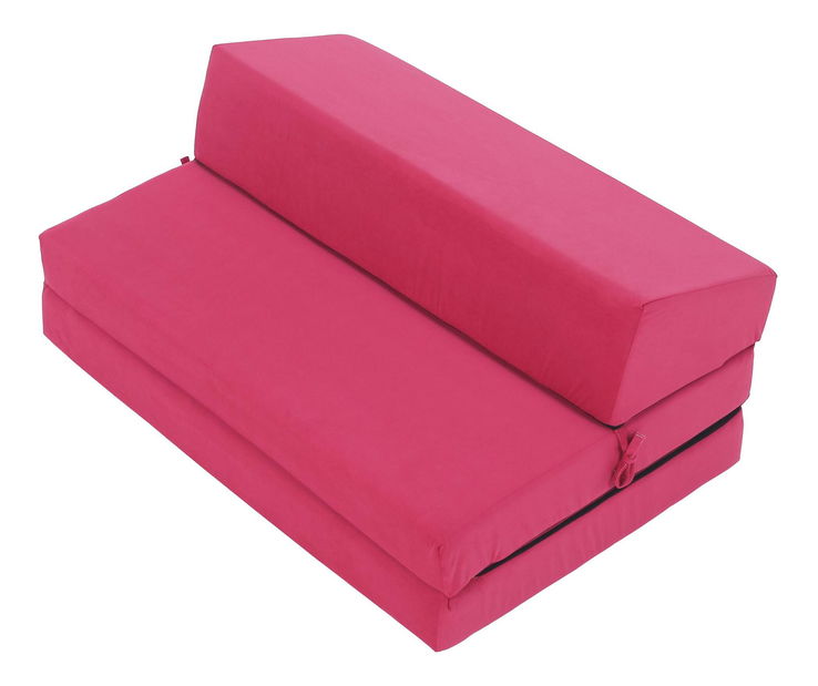 Rozkládací křeslo Viajado (tmavě růžová)