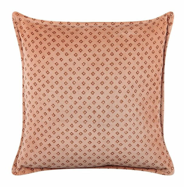 Sada 2 ozdobných polštářů 45 x 45 cm Rhodo (růžová)