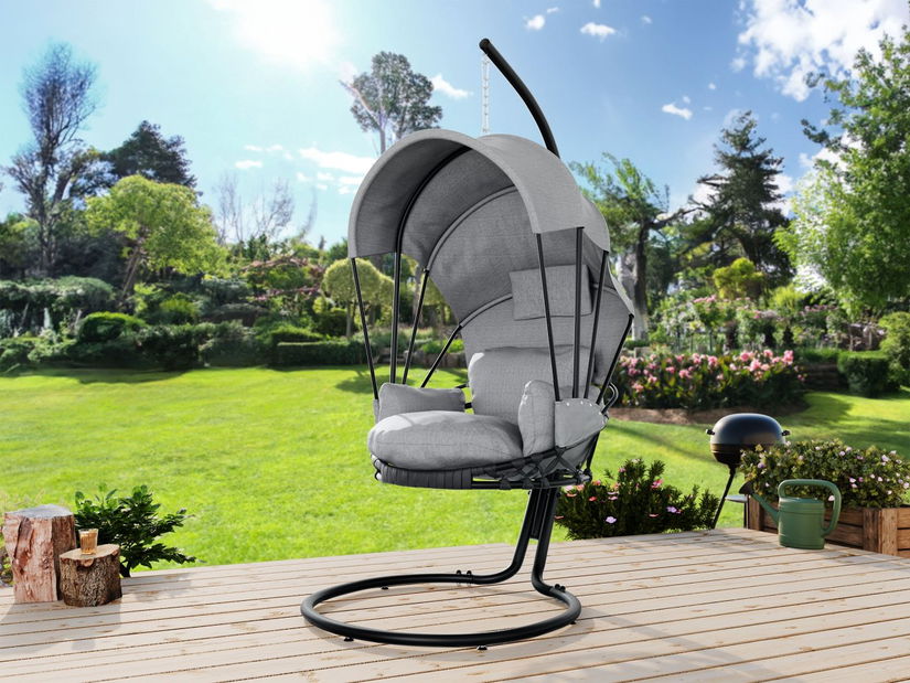 Závěsné křeslo Mirjan Kigaru (tmavě šedá + šedá) (výprodej)