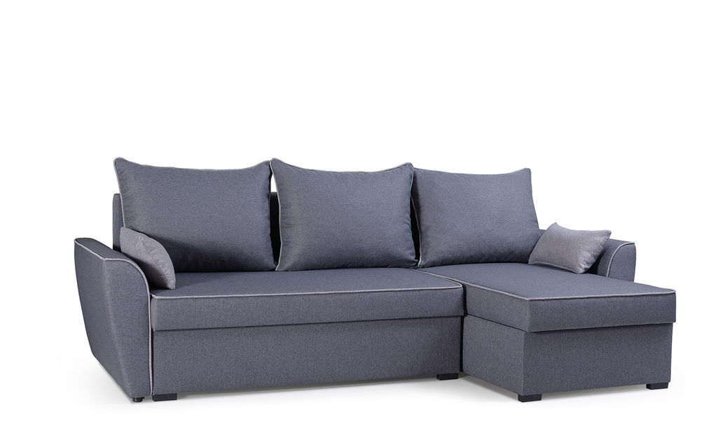 Rohová sedací souprava Merin (šedá + světlešedá) (P)